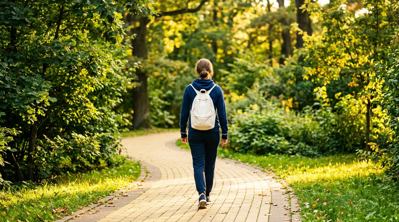 Circulation wellness tips for adults over 50 - anonymous person walking outdoors