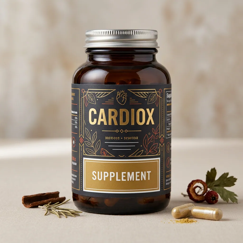 CardioX supplement bottle - heart health supplement for daily wellness